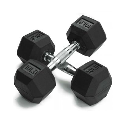 China Wholesale Rubber Covered Dumbbell Sporzon Fixed Rubber Wrapped Cheap Hex Dumbbell Dumbbell Sets 40KG for sale