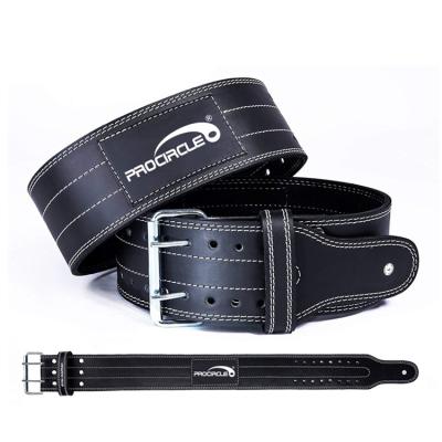 China High Density Custom Leather Lever Belt Weight Lifting Belt Gym Powerlifting Training for sale