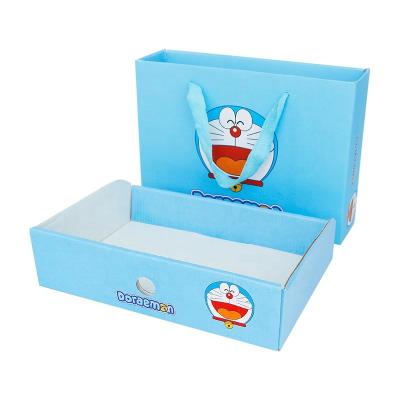 China Recyclable Cheapest Gift Box With Rope Handles Corrugated Toy Box With Customized Print for sale