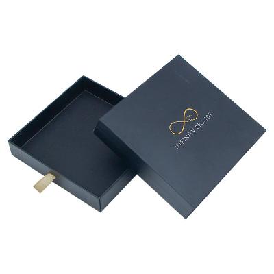 China Recyclable Customized Paper Apparel Packaging Box Gift Luxury Recycle Packaging Box With Ribbon Custom Apparel Drawer Box for sale