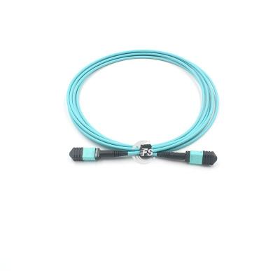 China Other Aqua LSZH Type B Loss 3.0mm Trunk Links 24 Cores MPO OM3 50/125um Standard Aqua LSZH Female Cable 50/125um for sale