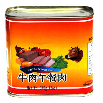 China Custom Halal Beef Tin Canned Luncheon Meat Brands For Luncheon Meat for sale