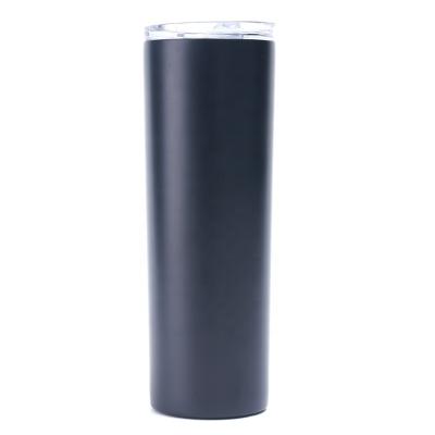 China 20OZ Stainless Steel Water Wine Tumbler PORTABLE Custom Lean Tumbler Straws Straight Tumbler With Slide Lid for sale