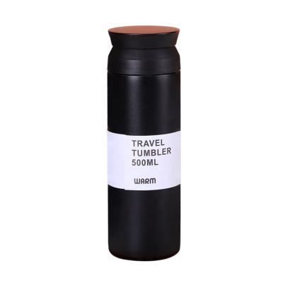 China Custom 2021 New Products 500ml Tumbler Flask Vacuum Insulated Stainless Steel Portable Upright Water Bottle for sale