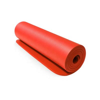 China Custom Made High Density Thickening Non-Slip 10-15MM NBR Environmental Fitness Yoga Lengthening Non-Slip Mat for sale