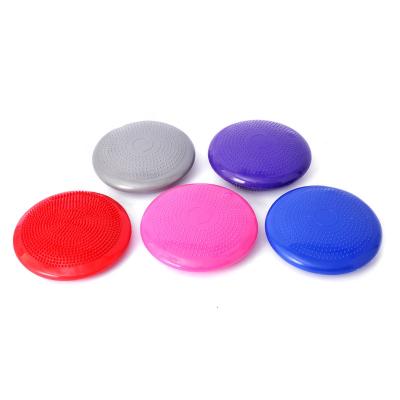 China Durable Yoga Shimmy Balance Custom Durable Inflatable Round Stability Disc Massage Cushion for sale