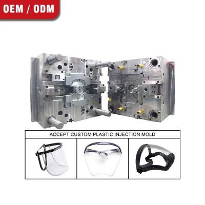 China Widely new style face shield face shieldmask transparent injection molds plastic molding parts for sale