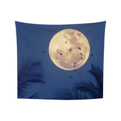 China Home& Party& Office& Hotel& shop& Restaurant Dropshipping Moon Space Tapestry Wall Hanging, Galaxy Outer Planet Mountains Landscape Wall Tapestry, Tapestry For Bedroom for sale