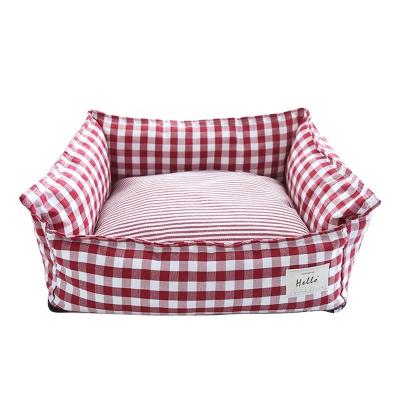 China Hot Selling Small Medium Large Bed Stocked Sleeping Mat Pet Supplies Cat Dog Comfortable Removable Washable Cotton Dog Kennel for sale