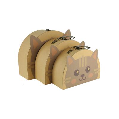 China Handmade Customized Cardboard Paper Gift Accept Custom Color Size Logo Luxury Box Packing With Carry for sale