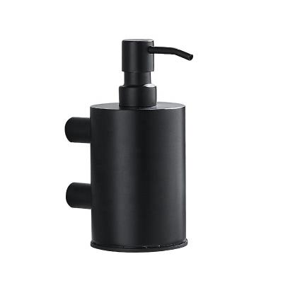 China Modern Black Soap Dispenser Wall Mount Stainless Steel Liquid Soap Dispenser For Hotels for sale