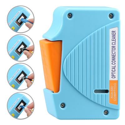 China FTTX Fiber Box Connector Optical Cleaning Fiber Optic Stripper/Fiber Optic Conector Cleaning Cassette, 500 Times Cassette Stripper Bule for sale