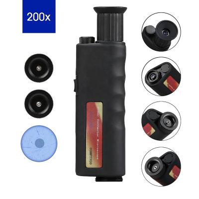 China 200X Magnification Fiber Optic End Magnifier with 2.5mm and 1.25mm Adapters AUA-200X for sale