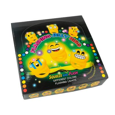 China Flashing TPR LED Jelly Rings Toys With Multi Color for sale