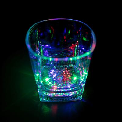 China event & Party Supplies Customized Logo Plastic Led Flashing Drink Beer/Light Glass Wine/Cocktail Mug for sale