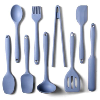 China Amazon Viable Hot Seller Silicone Cooking Utensils Kitchen Accessories Heat Resistant Kitchen Tableware Set for sale