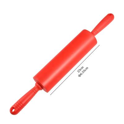 China Viable Portable Dough Pastry Kneading Tools Rolling Pin With Plastic Handle For Baking Tools for sale