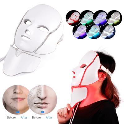 China Acne Treatment Skin Rejuvenation 7 Colors Beauty Therapy LED Face Masks Programmable Led Light Face Mask for sale