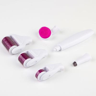 China Titanium micro derma roller Product roller Anti-puffiness derma roller Microneedle variable vibration heads for sale