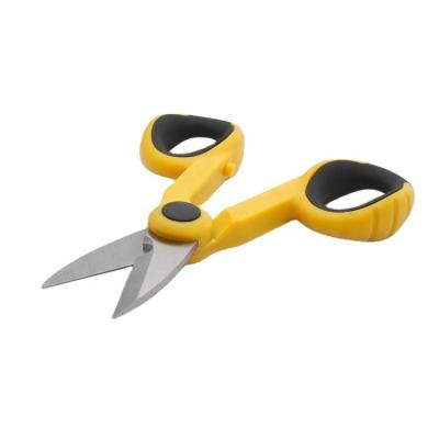 China ELECTRICIAN'S SCISSORS S2-1160 Blade Super Sharp Plastic Handle Professional Electrical Wire Cutting Scissors for sale