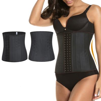 China 25 Antibacterial steel boned Girdles Corset Plus Girdles Waist Trainer Latex Waist Cincher For Women cinta modeladora 25 rod belt for sale