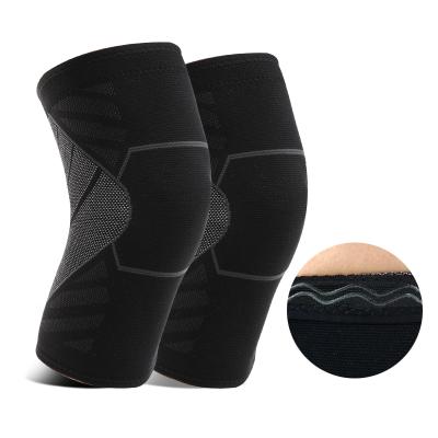 China Adjustable Elasticity Sports Knee Sleeve Breathable Elastic Nylon Knee Support Brace for sale