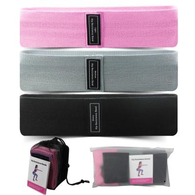 China Custom Home Exercise Fit Body Logo Elastic Pull Up To Help Hip Circle Booty Trainer Fitness Fabric Hip Booty Resistance Bands Set for sale