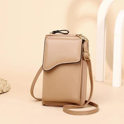 China Anti-fall Phone Shoulder Purse Women Leather Cross - Body Cell Phone Case Cover Mobile Phone Bag Beautiful for sale