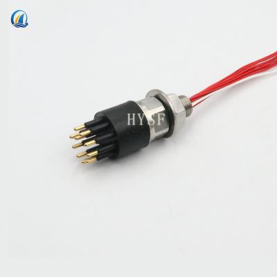 China 10 Round Core Ethernet Cable Embedded Data Waterproof Twisted Pair Connector Deep Water Male Female Plug for sale