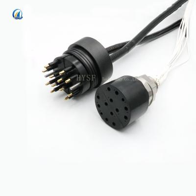 China Deep Water Waterproof Multicore Split Connector Petal Core 2 Connector 12 Pairs Male Female Plug for sale