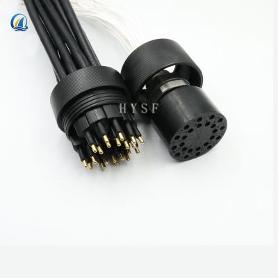 China Waterproof 24 Core 12 Petal Deep Water Connector Slot Multicore Waterproof Cable Pair Male Female Sockets for sale