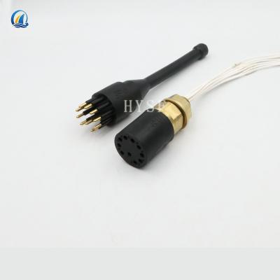 China Copper 10-16 Core Deep Sea Waterproof Miniature Wettable Connector Cable Deep Sea Male-Female Pair Plug for sale