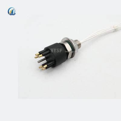 China BH6-12 core rov cable BH6-12 robot pair male female plug waterproof underwater marine connector pluggable deep water waterproof for sale