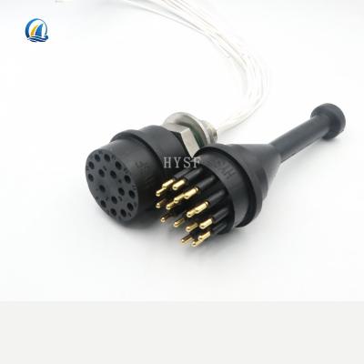 China BH16 Core BH16 Core Pair Male Female Cable rov marine connector Pluggable Waterproof Deep Water Waterproof Wet for sale