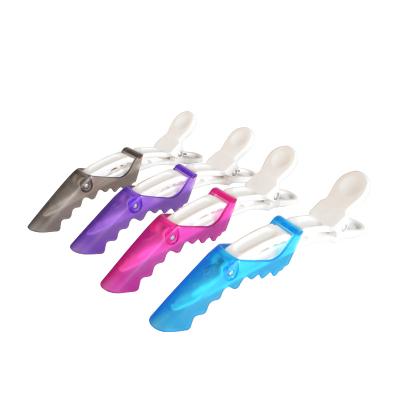 China Anti-static Cheap Hairdressing Tool Good Quality Crocodile Plastic Hair Clip For Salon for sale