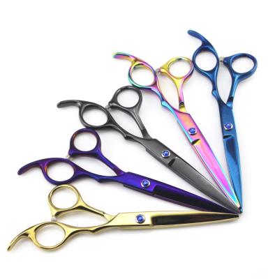 China Barber 440c Hairdressing Cutting And Thinning Scissors Scissors For Shape Cutting for sale