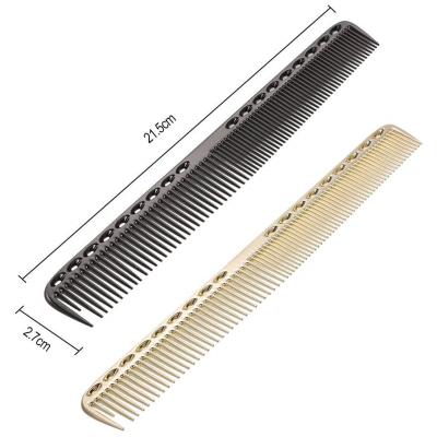 China Comfortable Anti-Static Barber Hair Cutting Aluminum Gold Coloring Comb for sale