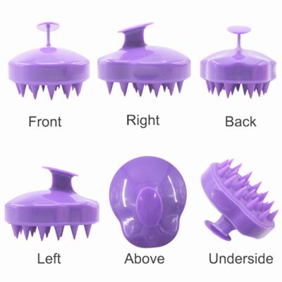 China Wholesale Waterproof Silicone Shampoo Hair Brush With Handle for sale