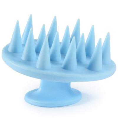 China Waterproof Colored Shampoo Scalp Silicone Hair Detangling Massage Brush for sale