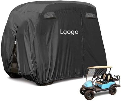 China Waterproof PVC Golf Cart 2/4 /8 Passenger Sun And Rain Car Cover for sale