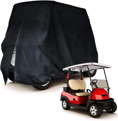 China Waterproof 2 Seat Golf Cart Rain Cover With Doors For Cold Weather for sale