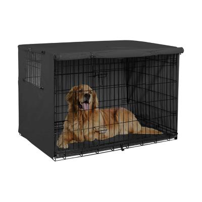 China Breathable High Quality 600D Polyester Cage Dog Durable Indoor / Outdoor Housing Waterproof Cover for sale