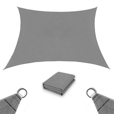 China Waterproof Manufacturers Supply UV Resistant Gray Rectangle Oxford Waterproof Shade Sail for sale