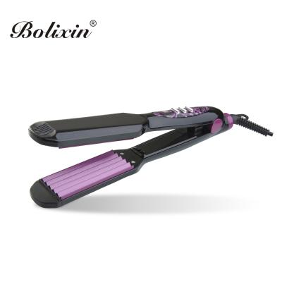 China Professional Ceramic Coating Hair Styler Crease Dish LCD Display Hair Curler Crimper for sale