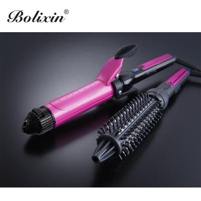 China Ceramic Coating Custom Professional 2 in 1 Hair Curling Iron Curler Private Label Crimp Iron for sale