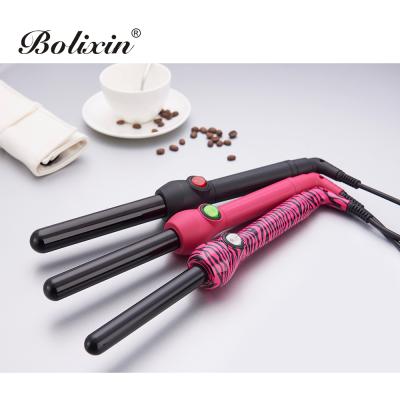 China Ceramic Coating Private Label 13 16 19 Mm Ceramic Coating Hair Curling Iron Wand for sale