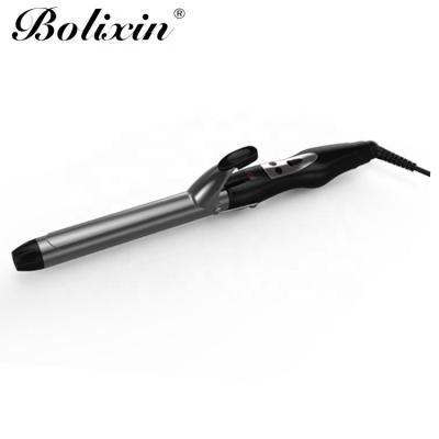 China Professional Ceramic Hair Curler LCD Display 360 Degrees Rotating Curling Iron for sale