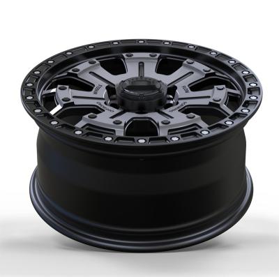 China Aluminum Alloy 18x8.5 ET30 6x139.7 CB106.1 6061 Offroad Matte Black Transparent Gray Car Finish Aluminum Alloy Forged RTS Rims OEM 5 Holes for sale