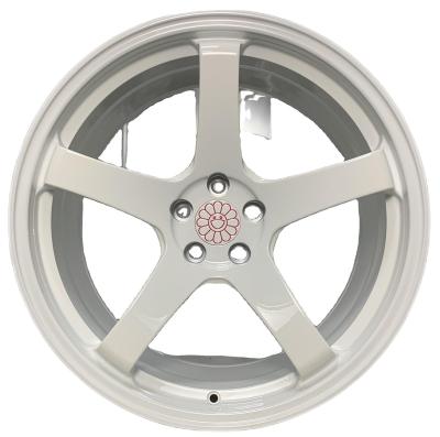 China Aluminum All White Painted Car Wheels 15-19 Inch 10J 6061 Aluminum Alloy Color Color Aftermarket OEM New Factory Style Car Wheels 15-19 for sale