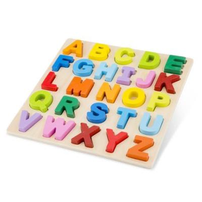 China Movable Alphabet Montessori Toy English Learning Games English Word Games Alphabet Upper Case Puzzle for sale